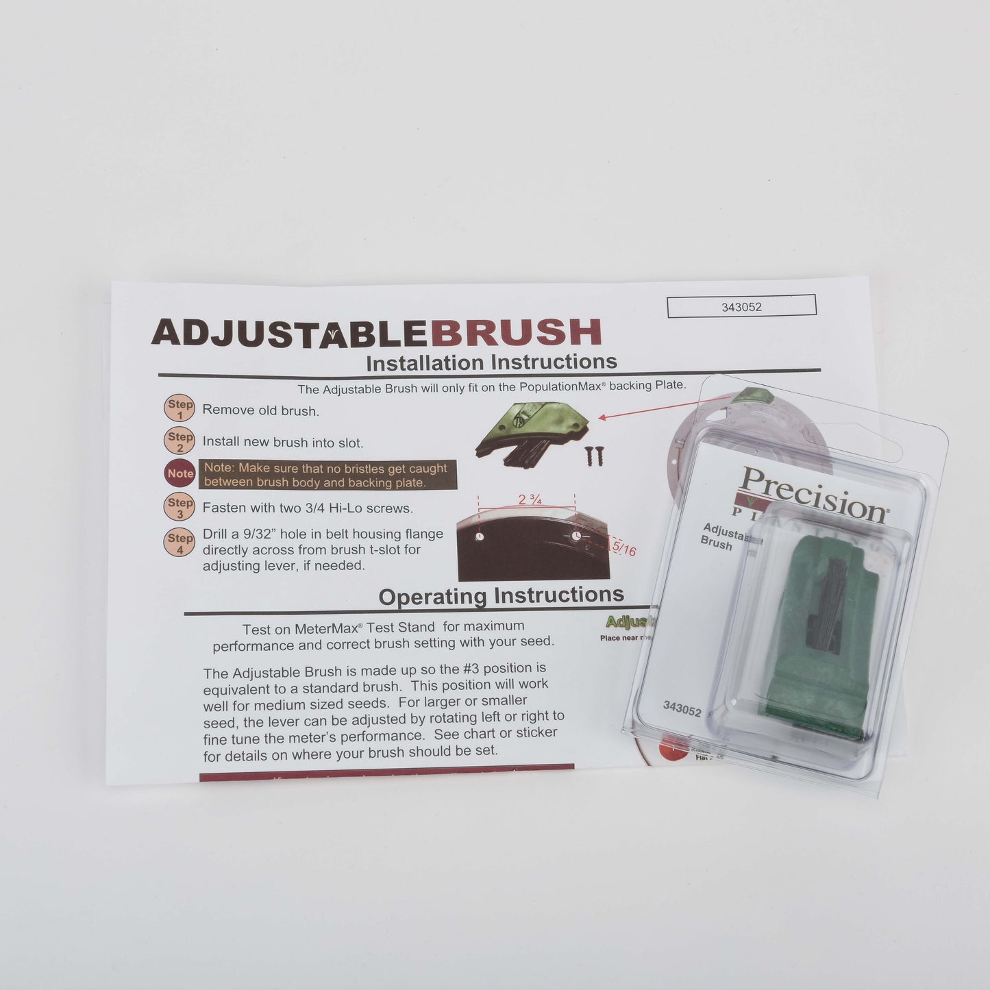Precision Planting 343052 Precision Brush- Adjustable
