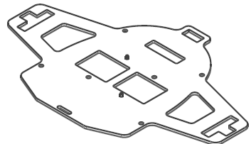 Ag Leader 4008261  BRACKET - CNH TOP PLATE - RECEIVER ONLY